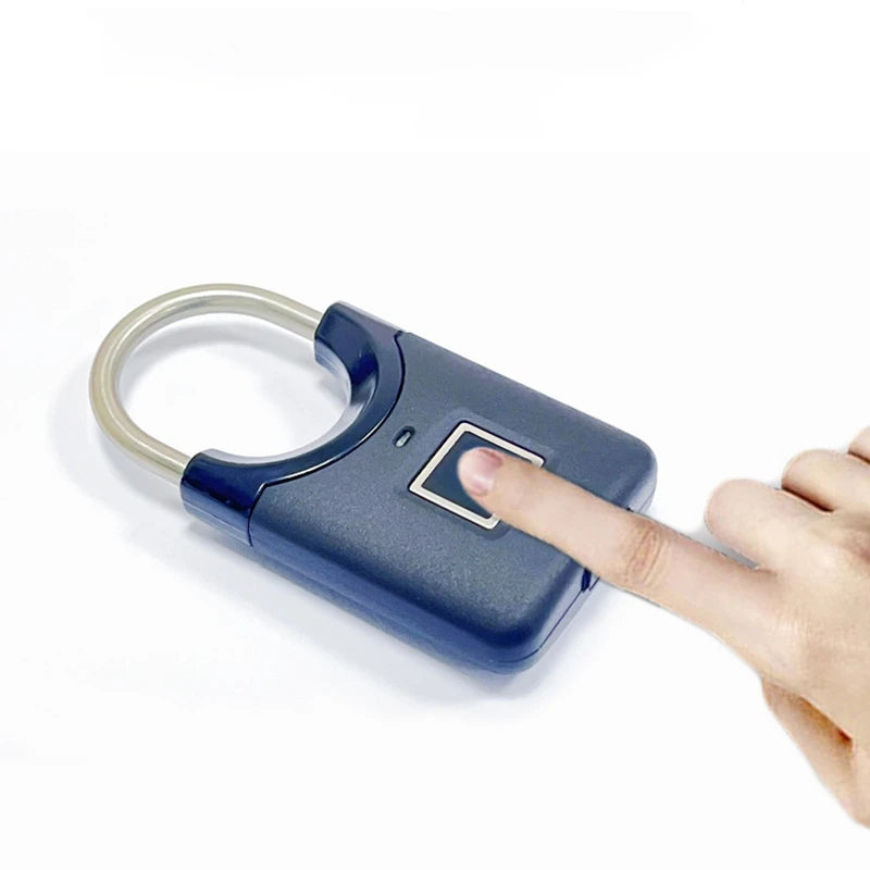 Smart Fingerprint Padlock With USB Recharge – IP66 Zinc Alloy
