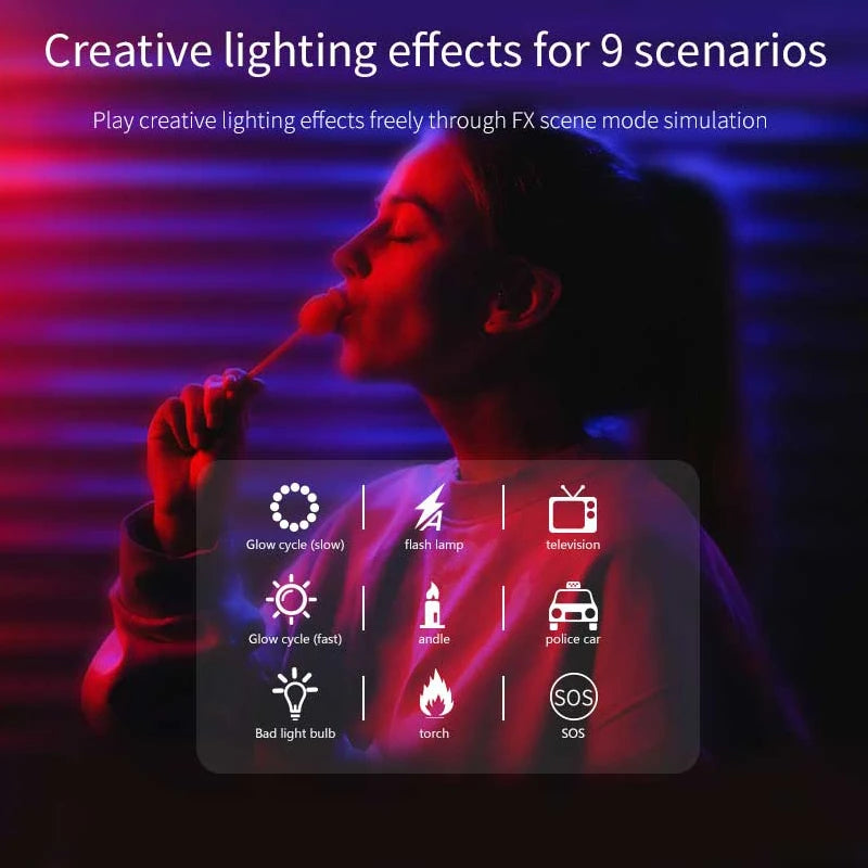 Pocket RGB LED Video Light – Magnetic, Rechargeable