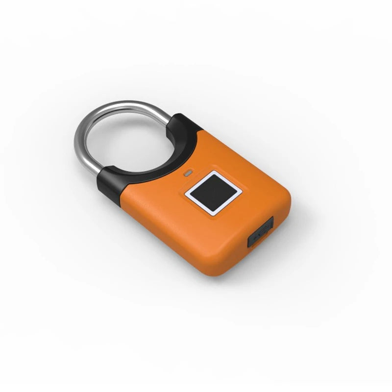 Smart Fingerprint Padlock With USB Recharge – IP66 Zinc Alloy