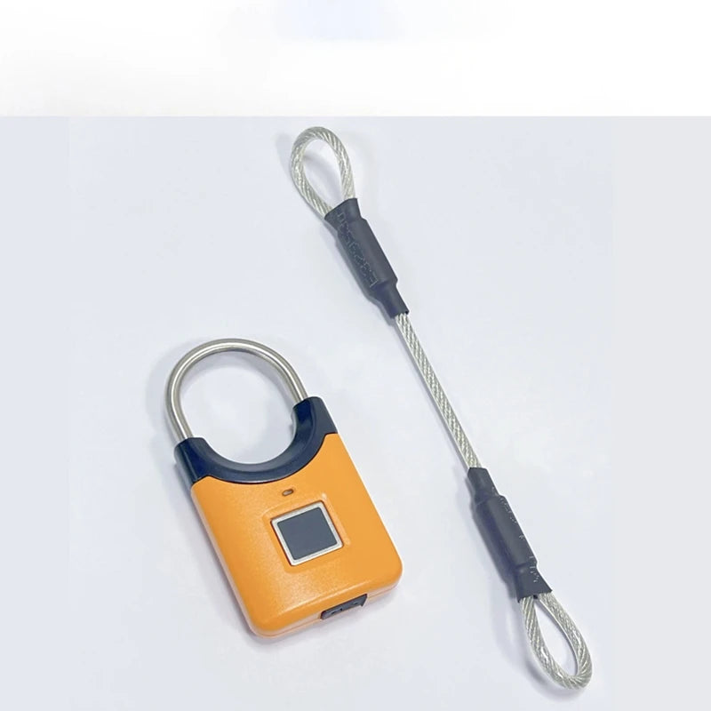 Smart Fingerprint Padlock With USB Recharge – IP66 Zinc Alloy