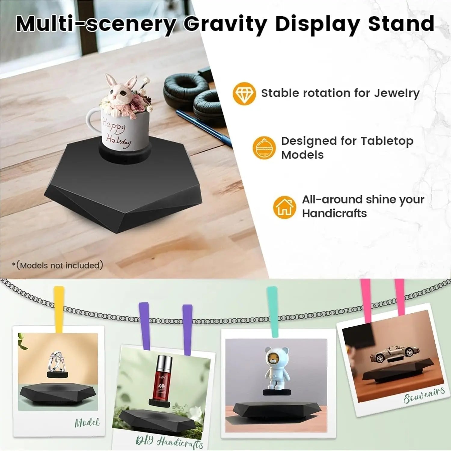 Magnetic Levitating Display Stand 400 g With 360° Rotation
