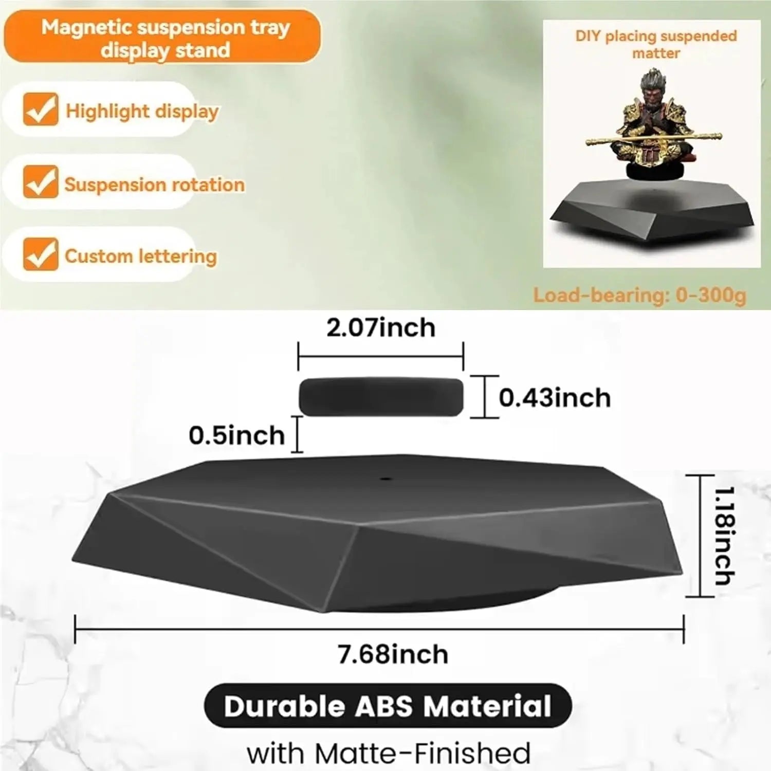 Magnetic Levitating Display Stand 400 g With 360° Rotation
