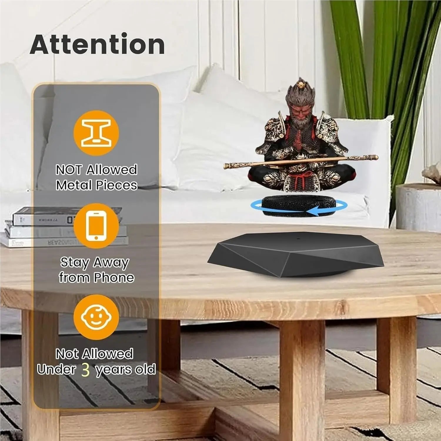 Magnetic Levitating Display Stand 400 g With 360° Rotation
